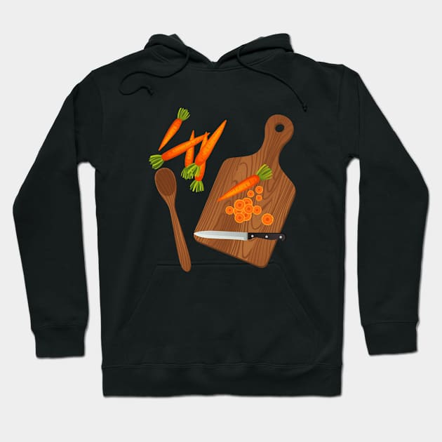 Carrot Chopping Hoodie by SWON Design